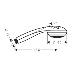 HansGrohe Crometta 85 El Duşu Mono - 28585000 - 2