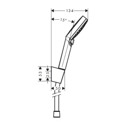 HansGrohe Crometta Duş Askı Seti Vario, 160 Cm Duş Hortumu İle - 26692400 - 2