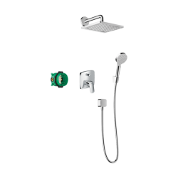 HansGrohe Crometta E Duş Sistemi 240 1Jet Tek Kollu Batarya İle - 27957000 - 1