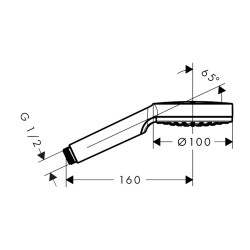 HansGrohe Crometta El Duşu 1 Jet - 26331400 - 2