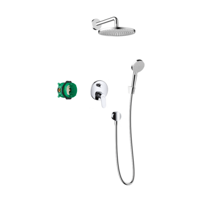 HansGrohe Crometta S Duş Sistemi 240 1Jet Tek Kollu Batarya İle - 27958000 - 1