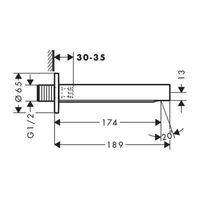 HansGrohe Finoris Küvet Gagası - 76410700 - 2