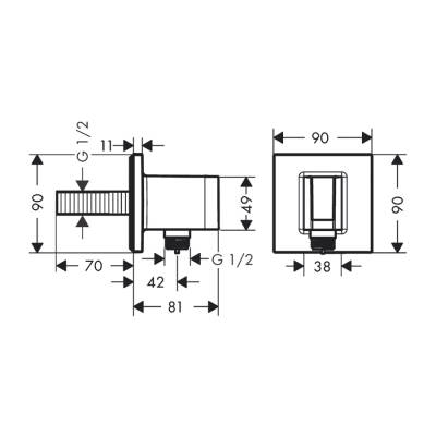 HansGrohe Fixfit E - 26889000 - 2