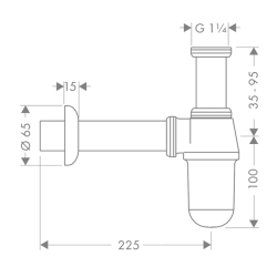 HansGrohe Hazneli Sifon Standart Model - 52053000 - 2