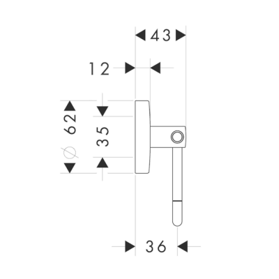 HansGrohe Logis Tuvalet Kağıtlığı Kapaksız - 40526000 - 2