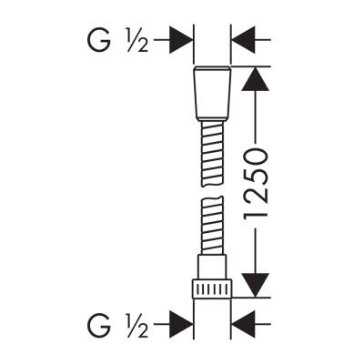 HansGrohe Metaflex Duş Hortumu 125 Cm - 28262000 - 2