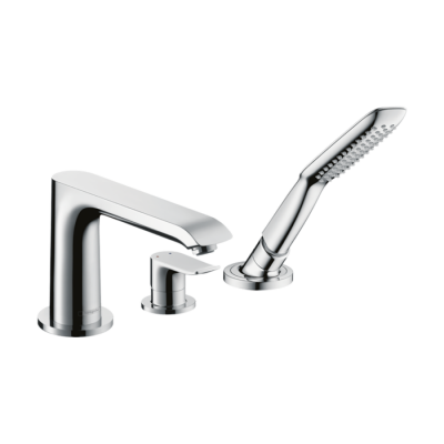 HansGrohe Metris 3 - Delikli Küvet Kenarı Tek Kollu Banyo Bataryası - 31190000 - 1