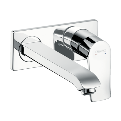 HansGrohe Metris Tek Kollu Lavabo Bataryası Ankastre Duvara Monte, 22.5 Cm Gaga İle - 31086000 - 1