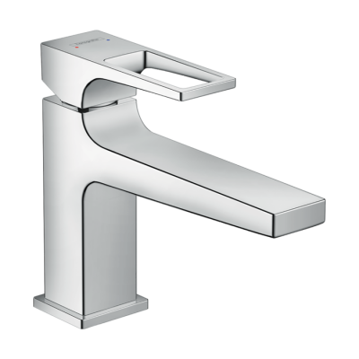 HansGrohe Metropol Tek Kollu Lavabo Bataryası 100 Loop Volan Ve Bas - Aç Gider Seti İle - 74502000 - 1