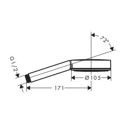 HansGrohe Pulsify S El Duşu 105 1Jet - 24120700 - 2