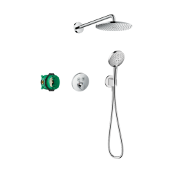 HansGrohe Raindance S Duş Sistemi 240 1Jet Powderrain, Showerselect S İle - 27951000 - 1