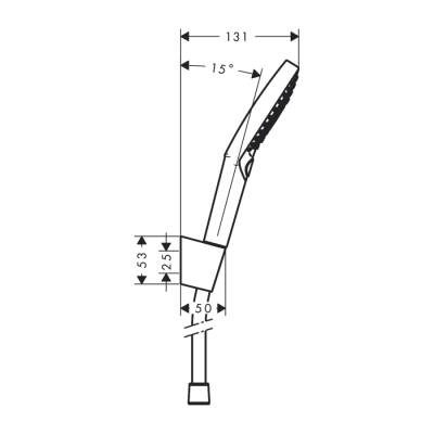 HansGrohe Raindance Select S Duş Askı Seti 120 3 Jet, 125 Cm Duş Hortumu İle - 26701000 - 2