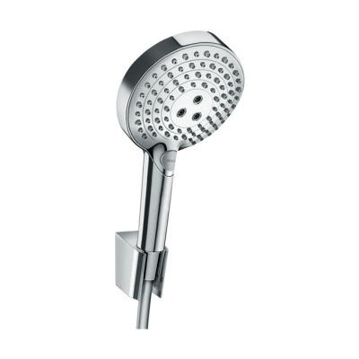 HansGrohe Raindance Select S Duş Askı Seti 120 3 Jet, Powderrain, 160 Cm Duş Hortumu İle - 27668000 - 1