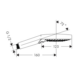 HansGrohe Raindance Select S El Duşu 120 3 Jet - 26530700 - 2