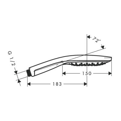 HansGrohe Raindance Select S El Duşu 150 3 Jet - 28587000 - 2