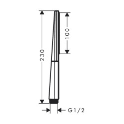 HansGrohe Rainfinity Baton El Duşu 100 1 Jet Ecosmart - 26867000 - 2