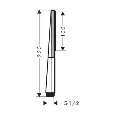 HansGrohe Rainfinity Baton El Duşu 100 1 Jet Ecosmart - 26867000 - 2