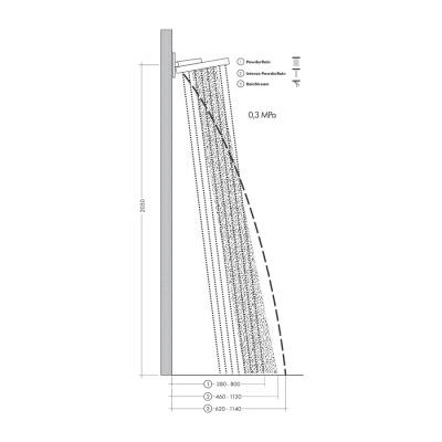 HansGrohe Rainfinity Tepe Duşu 250 3Jet, Duvar Bağlantısı İle - 26232700 - 2