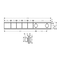 HansGrohe Rainselect Ankastre Termostat 4 Çıkış İçin - 15382000 - 2