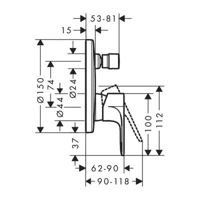 HansGrohe Rebris E - 72468670 - 2