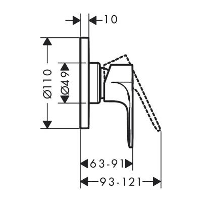 HansGrohe Rebris E - 72658000 - 2