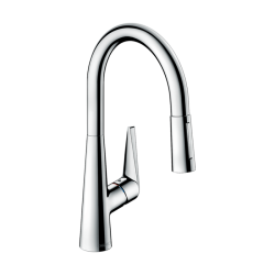 HansGrohe Talis M51 Tek Kollu Eviye Bataryası 200, Çekilebilir El Duşu, 2Jet - 72813000 - 1