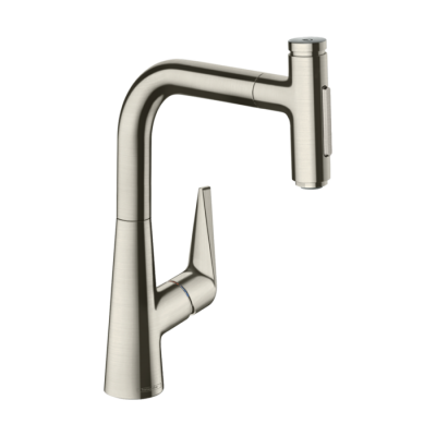 HansGrohe Talis Select M51 Tek Kollu Eviye Bataryası 220, Çekilebilir El Duşu, 2Jet, Sbox - 73868800 - 1