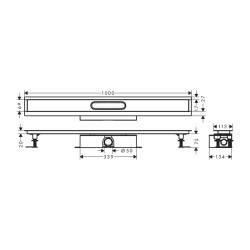 HansGrohe Ubox Universal Komple Set Standart Montaj - 1000 Duş Kanalı İçin - 56026180 - 2