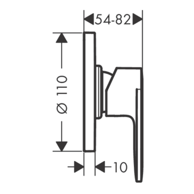 HansGrohe Vernis Blend Tek Kollu Duş Bataryası Ankastre Montaj - 71649000 - 2