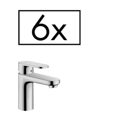 HansGrohe Vernis Blend Tek Kollu Lavabo Bataryası 100 Kumandalı, Proje Paketi (6'Lı) - 71588000 - 1