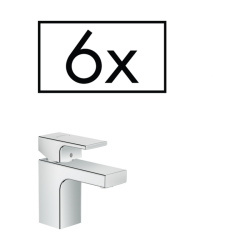 HansGrohe Vernis Shape Tek Kollu Lavabo Bataryası 70 Kumandalı, Proje Paketi (6'Lı) - 71596000 - 1