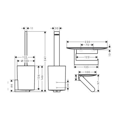 HansGrohe Wallstoris Tuvalet Paketi - 27969670 - 2