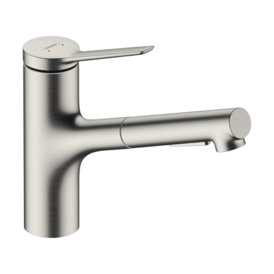 HansGrohe Zesis M33 Tek Kollu Eviye Bataryası, 150, Çekilebilir El Duşu, 2Jet - 74800800 - 1