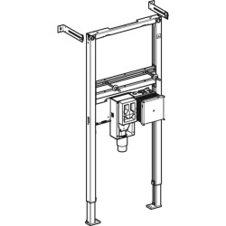 Lavabo için Geberit Duofix elemanı, 112 cm, sıva altı fonksiyon kutulu elektronik tezgah üstü batarya, gömme sifonlu - 2