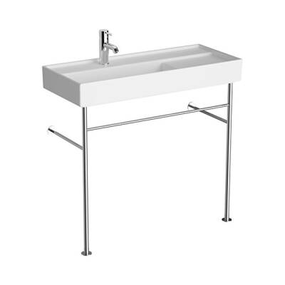 VitrA ArchiPlan Metal Ayaklı Dar Lavabo Beyaz, 90 cm - 1