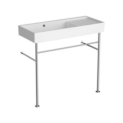 VitrA ArchiPlan Metal Ayaklı Dar Lavabo Beyaz, 90 cm - 1