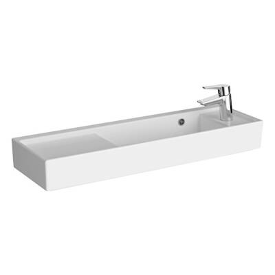 VitrA ArchiPlan Sağdan Armatürlü Dar Lavabo 90 cm, Beyaz - 1