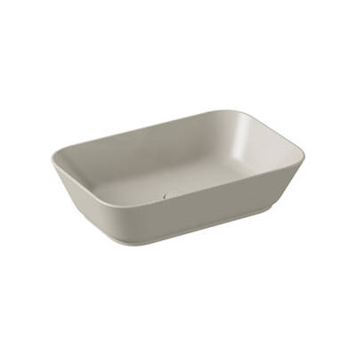 VitrA Geo Dikdörtgen Çanak Lavabo Mat Bej, 60 cm - 1