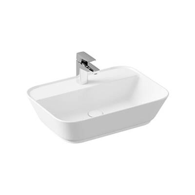 VitrA Geo Dikdörtgen Çanak Lavabo Mat Beyaz, 60 cm - 1