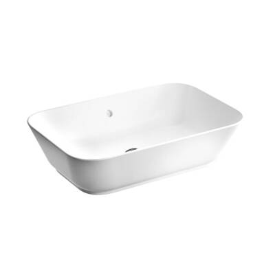 VitrA Geo Dikdörtgen Çanak Lavabo Parlak Beyaz, 60 cm - 1