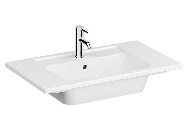 VitrA Integra Etajerli Lavabo Parlak Beyaz, 80 Cm Etajerli Lavabolar VİTRA