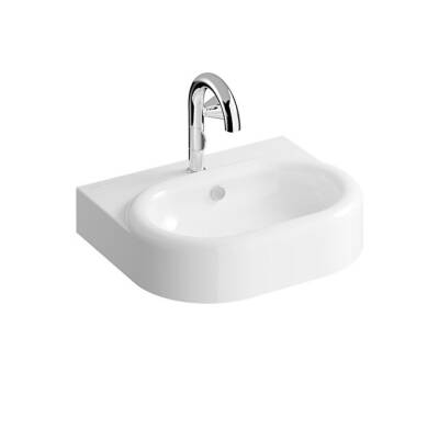 VitrA Liquid Beyaz Lavabo, 60 cm Orta Armatür Delikli, Su Taşma Delikli - 1