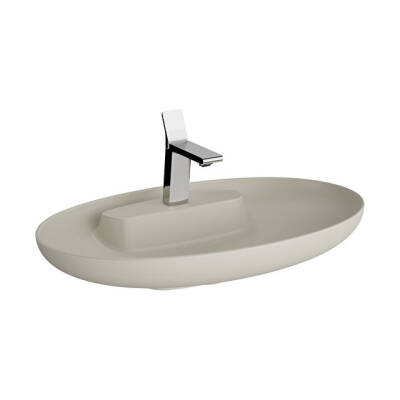 VitrA Memoria Mat Bej Oval Lavabo 75 cm - 1