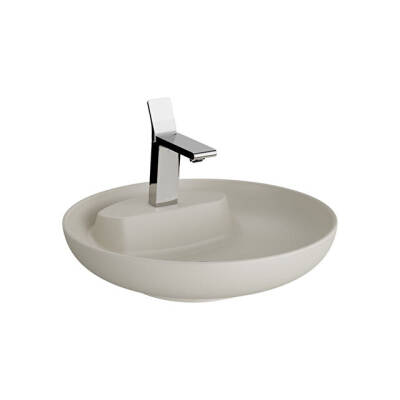 VitrA Memoria Mat Bej Yuvarlak Lavabo 50 cm - 1