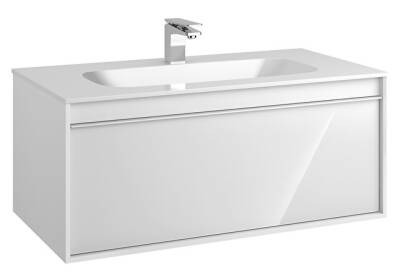 VitrA Metropole 100 cm Lavabo Alt Dolabı Parlak Beyaz - 1