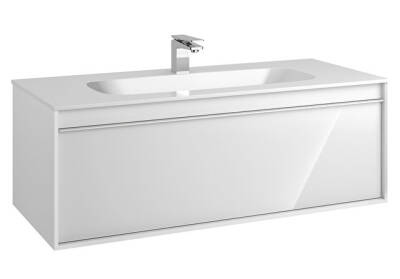 VitrA Metropole 120 cm Lavabo Alt Dolabı Parlak Beyaz - 1