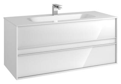 VitrA Metropole 120 cm Lavabo Alt Dolabı Parlak Beyaz - 1