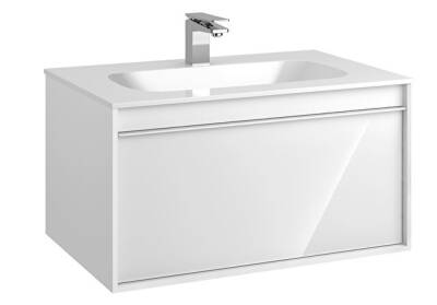 VitrA Metropole 80 cm Lavabo Alt Dolabı Parlak Beyaz - 1