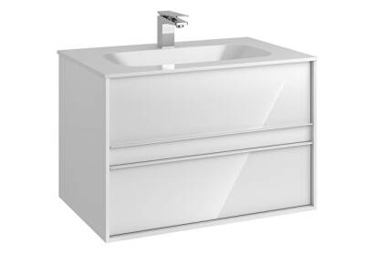 VitrA Metropole 80 cm Lavabo Alt Dolabı Parlak Beyaz - 1