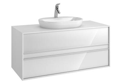 VitrA Metropole Lavabo Dolabı, 120 cm, Parlak Beyaz - 1